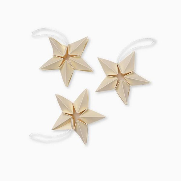 Amanda paper star Christmas decoration 3-pack
