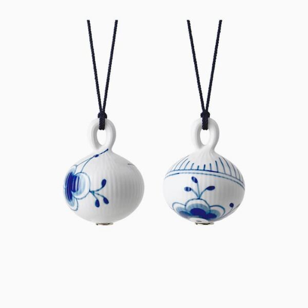 Blue Fluted Christmas Bauble